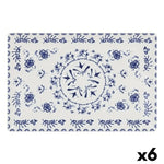 Assiette creuse La Mediterránea Blur Rectangulaire 30 x 20 x 2,5 cm (6 Unités) (30 x 20 cm) Bigbuy