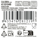 Assiette creuse La Mediterránea Calobra Bleu (18 Unités) - MAMM®