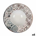 Assiette creuse La Mediterránea Grecia Porcelaine Ø 28 cm (6 Unités) Mamm