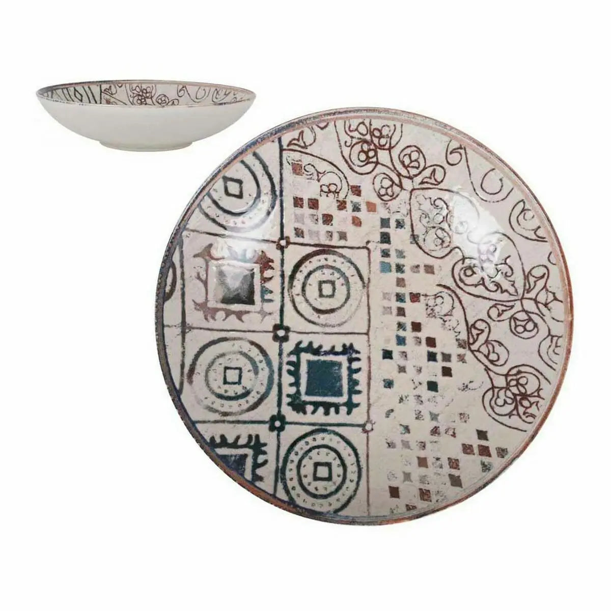 Assiette creuse La Mediterránea Grecia Porcelaine (12 Unités) Mamm