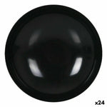 Assiette creuse La Mediterránea Mélamine Anthracite 21 x 5,3 cm (24 Unités) Bigbuy