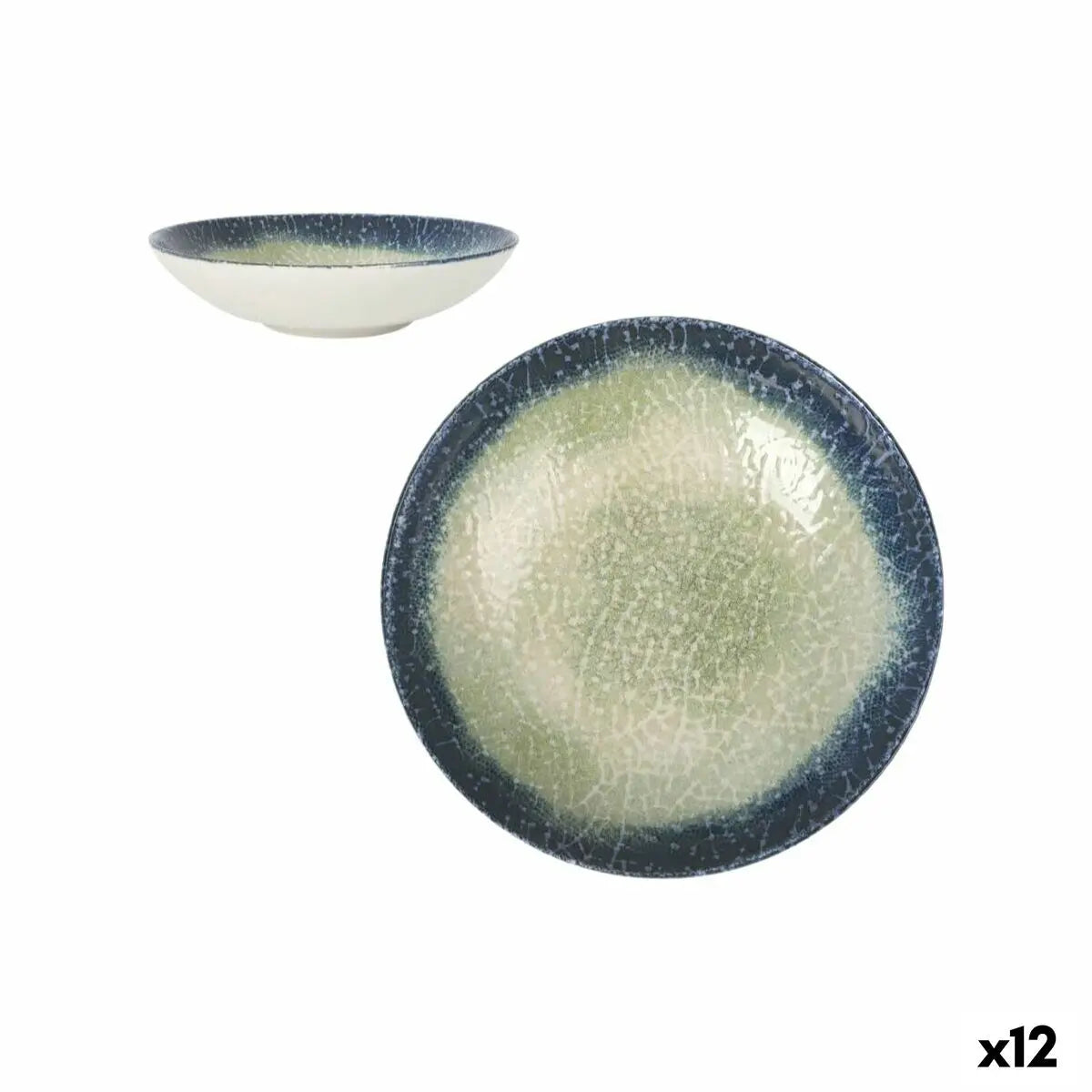 Assiette creuse La Mediterránea Olaf Ø 21 cm (12 Unités) Bigbuy