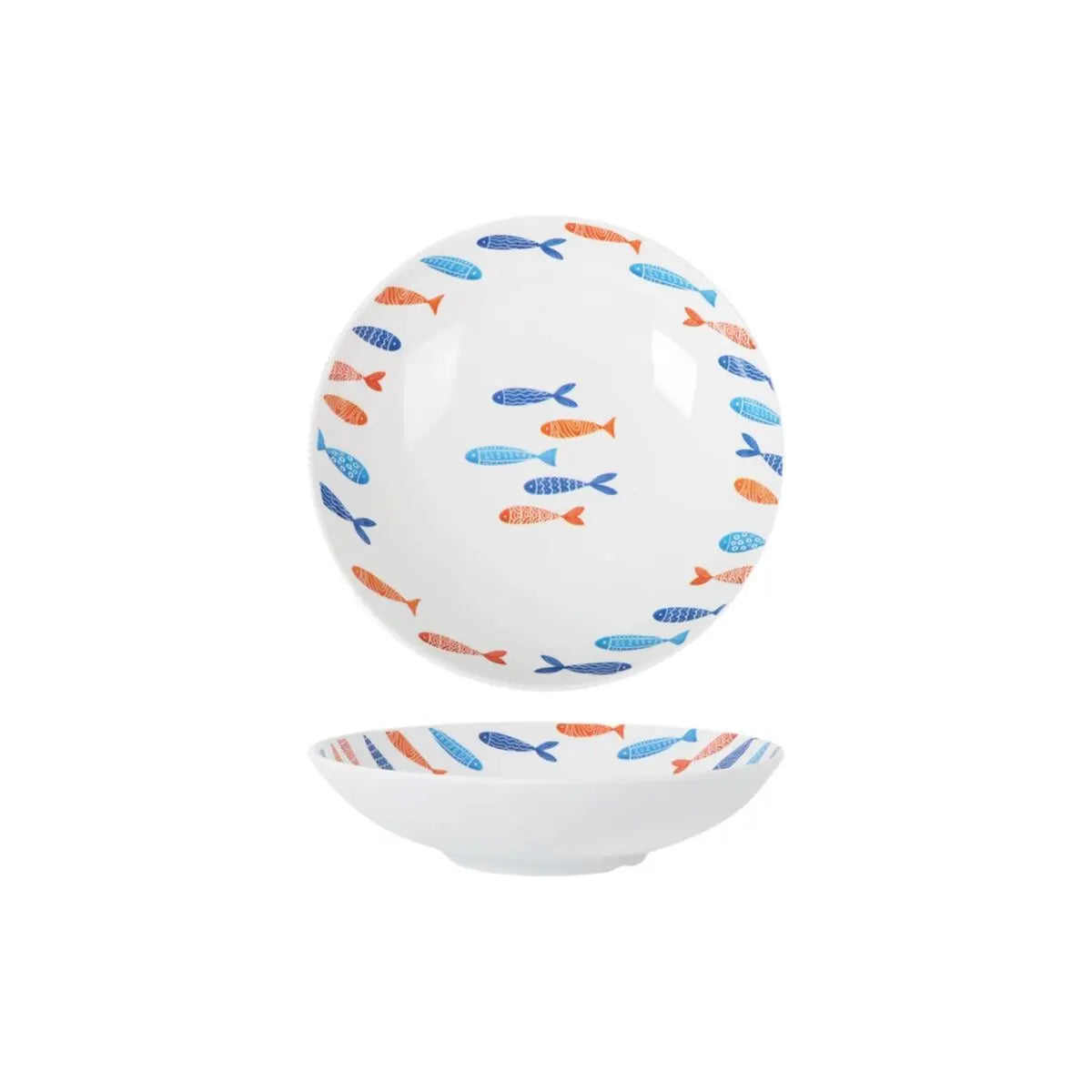 Assiette creuse La Mediterránea Poissons 21 x 5,3 cm (24 Unités) - MAMM®