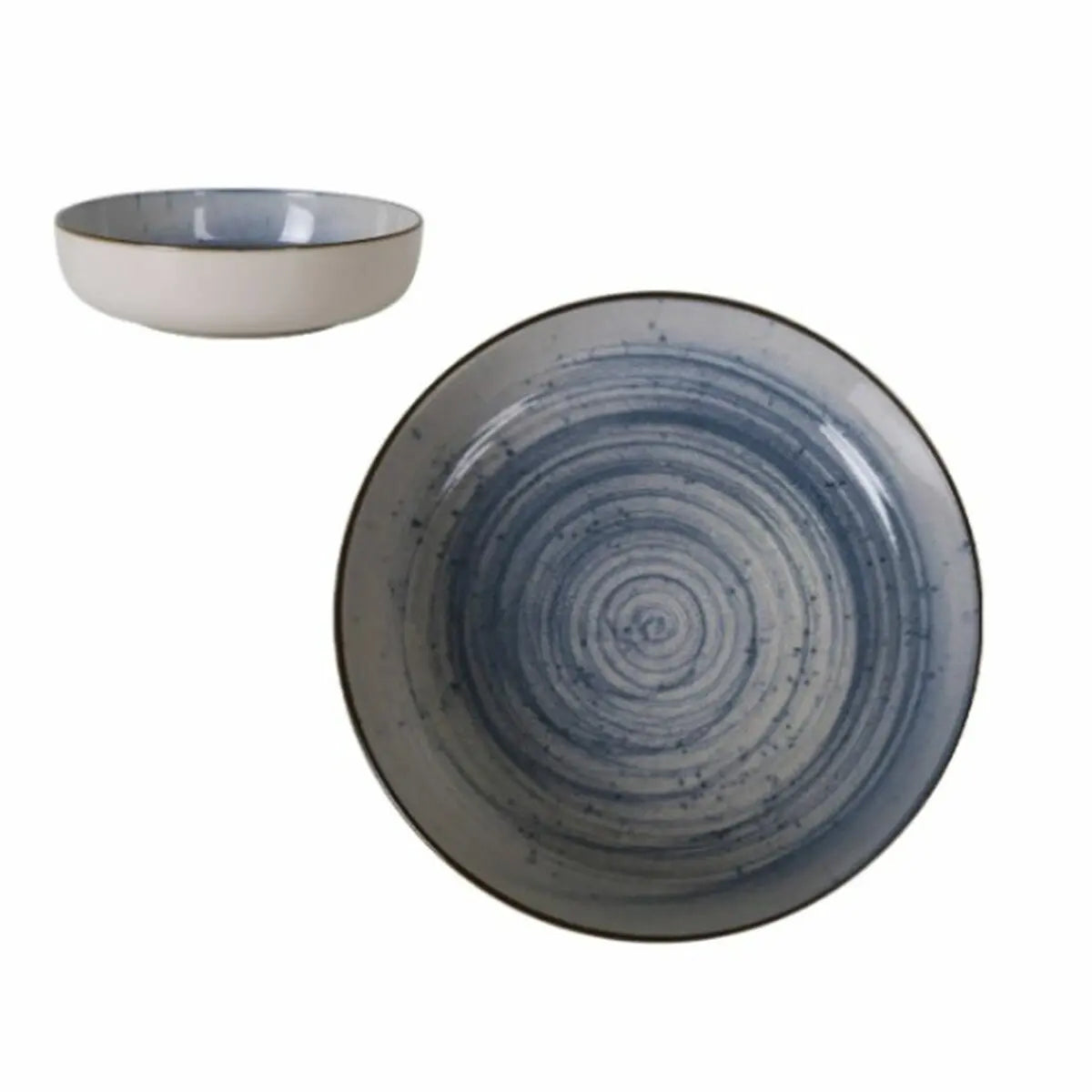Assiette creuse La Mediterránea Swirl Ø 18 cm (12 Unités) Bigbuy
