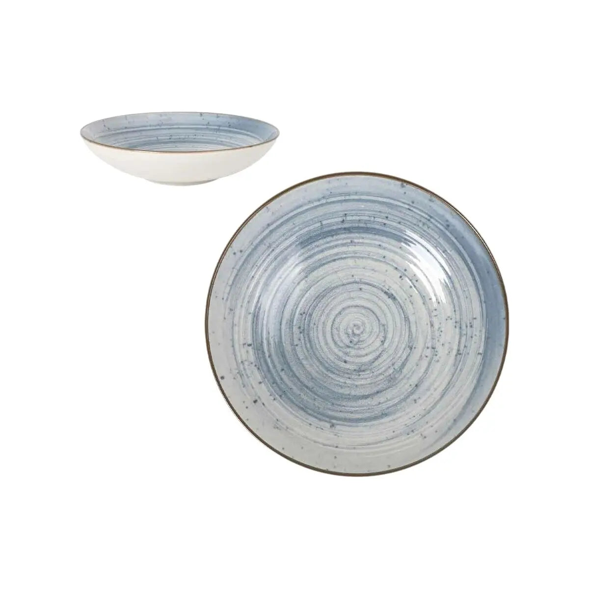 Assiette creuse La Mediterránea Swirl Ø 21 cm (12 Unités) Bigbuy