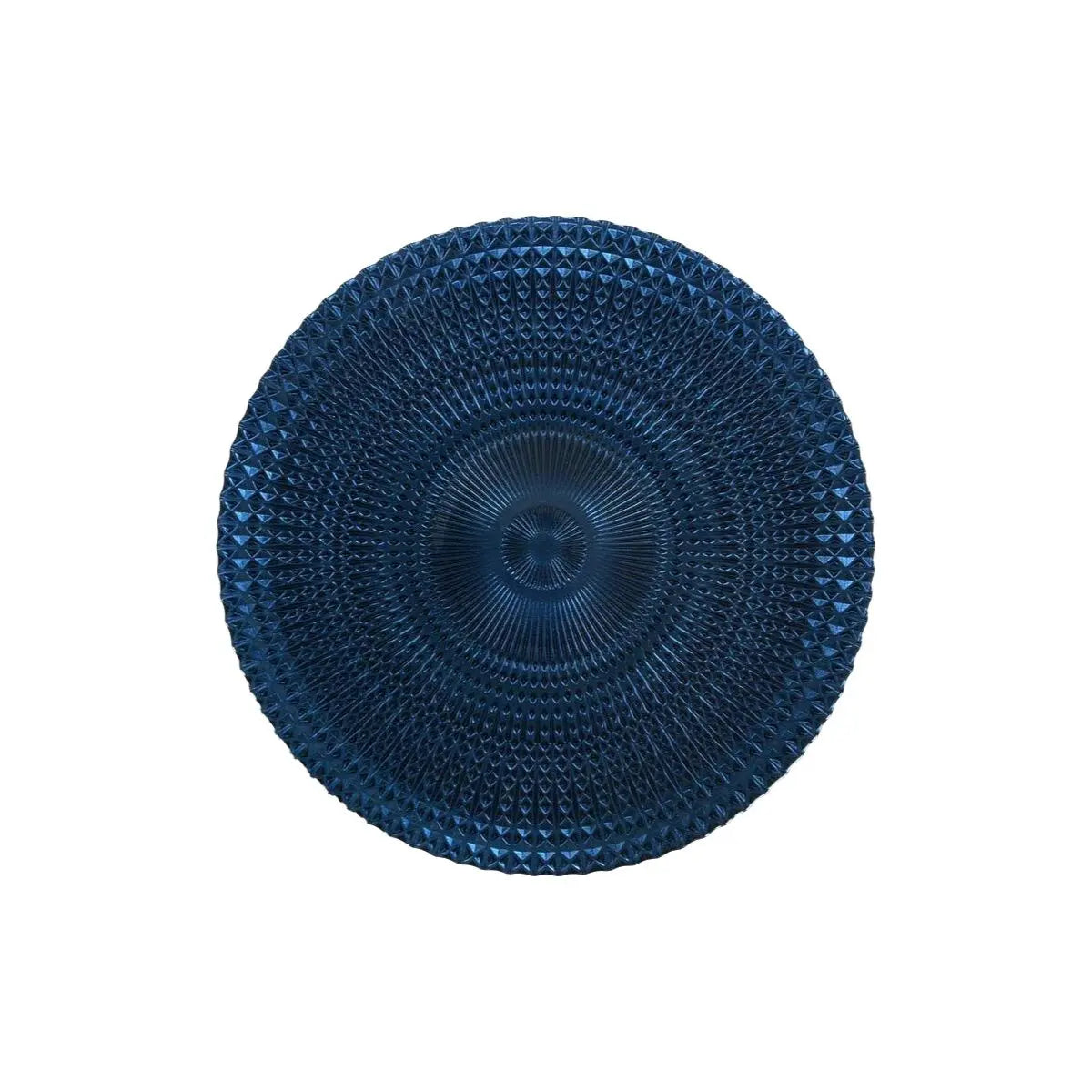 Assiette plate Alfares Alfares Bleu verre Ø 31 cm (6 Unités) Bigbuy