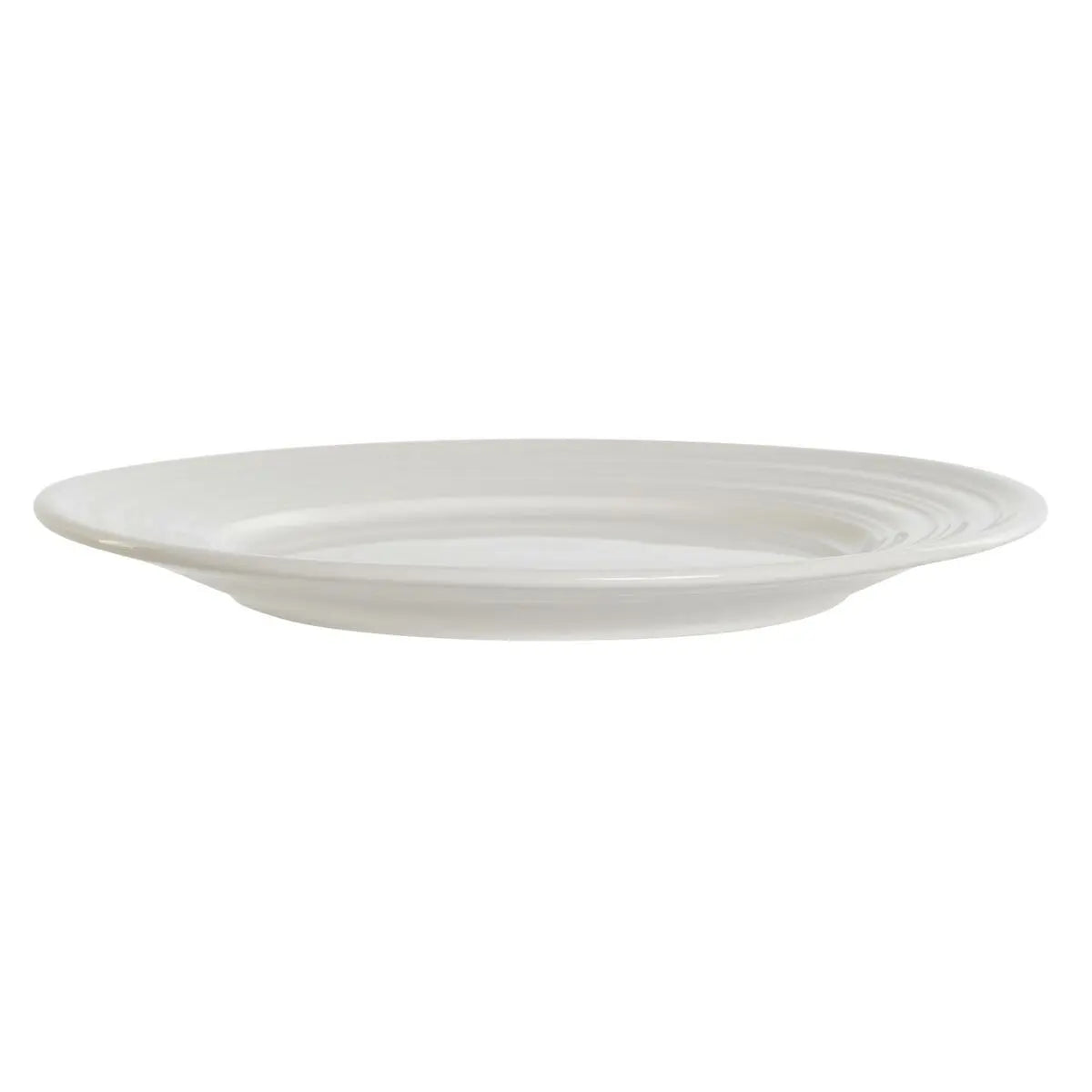 Assiette plate DKD Home Decor Blanc Porcelaine 19 x 19 x 2 cm - MAMM®