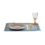 Assiette plate Doré verre 21 x 2 x 21 cm Bigbuy