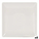 Assiette plate La Mediterránea 41678 Grès Ivoire 24 x 24 x 2 cm (6 Unités) (24 cm) Mamm
