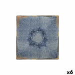 Assiette plate La Mediterránea Aelia 24 x 24 x 2 cm (6 Unités) Bigbuy