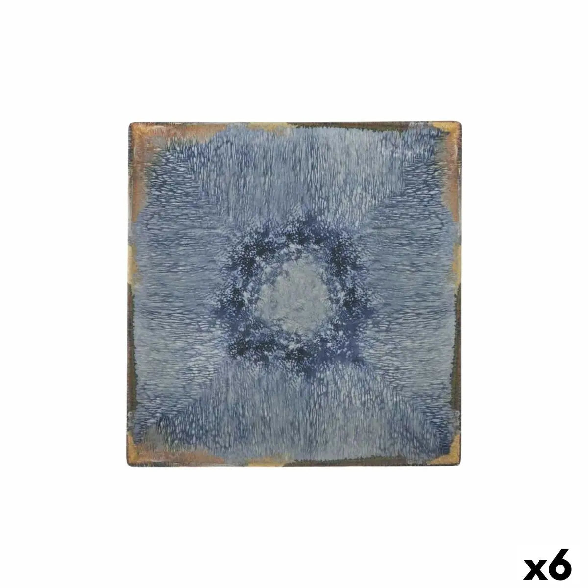 Assiette plate La Mediterránea Aelia 24 x 24 x 2 cm (6 Unités) Bigbuy