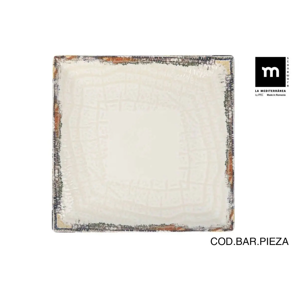 Assiette plate La Mediterránea Albus 24 x 24 x 2 cm (6 Unités) Bigbuy