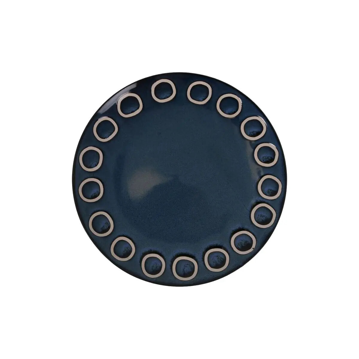 Assiette plate La Mediterránea Almudena Bleu (12 Unités) - MAMM®