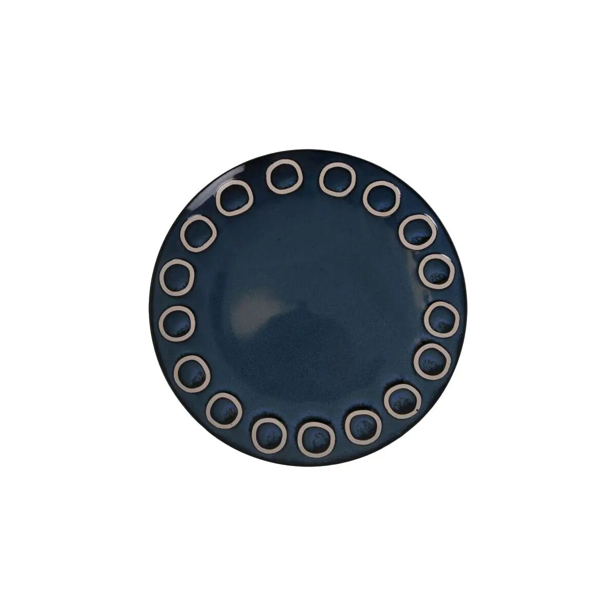 Assiette plate La Mediterránea Almudena Bleu (12 Unités) - MAMM®
