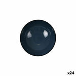 Assiette plate La Mediterránea Almudena Bleu (24 Unités) Bigbuy