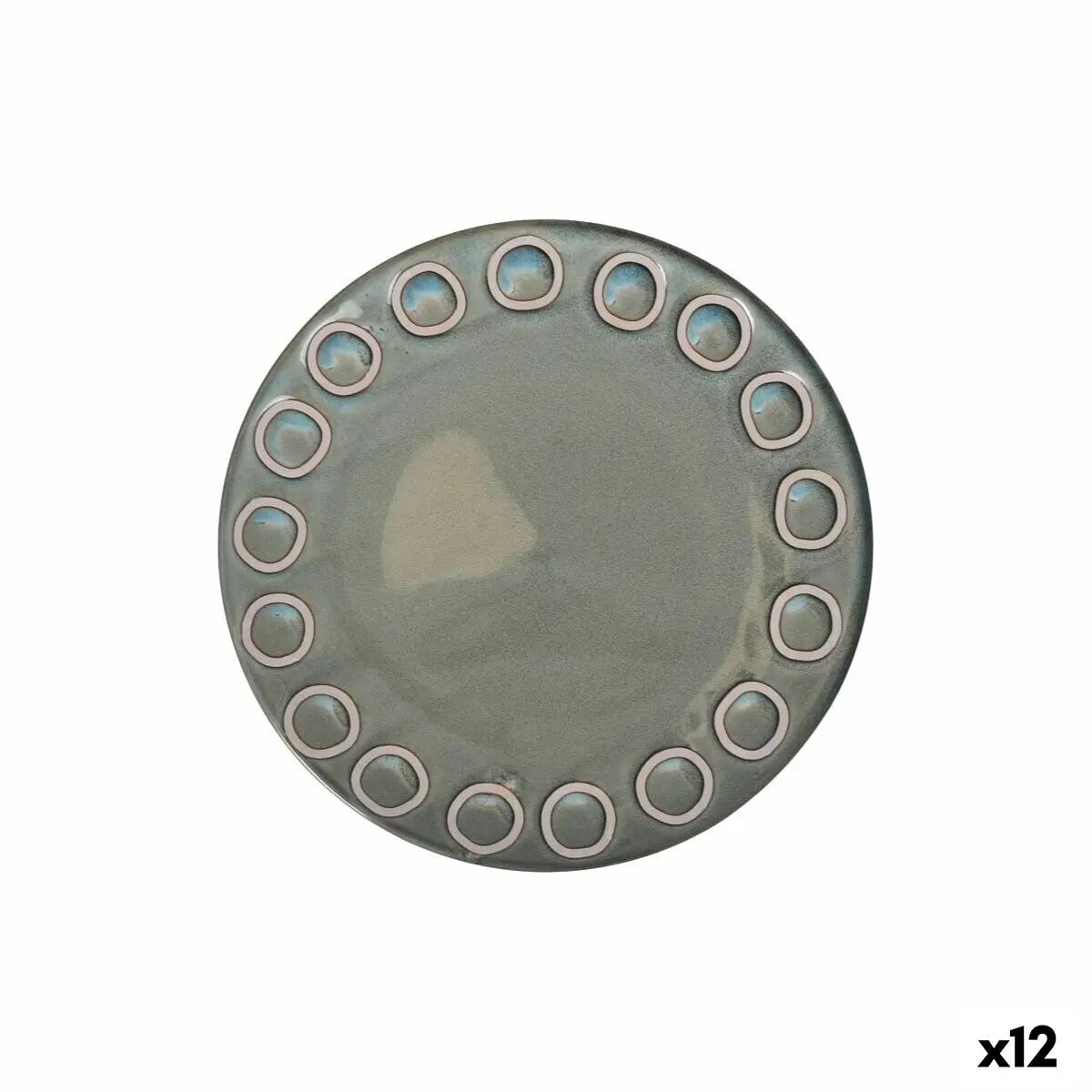 Assiette plate La Mediterránea Almudena Gris (12 Unités) - MAMM®
