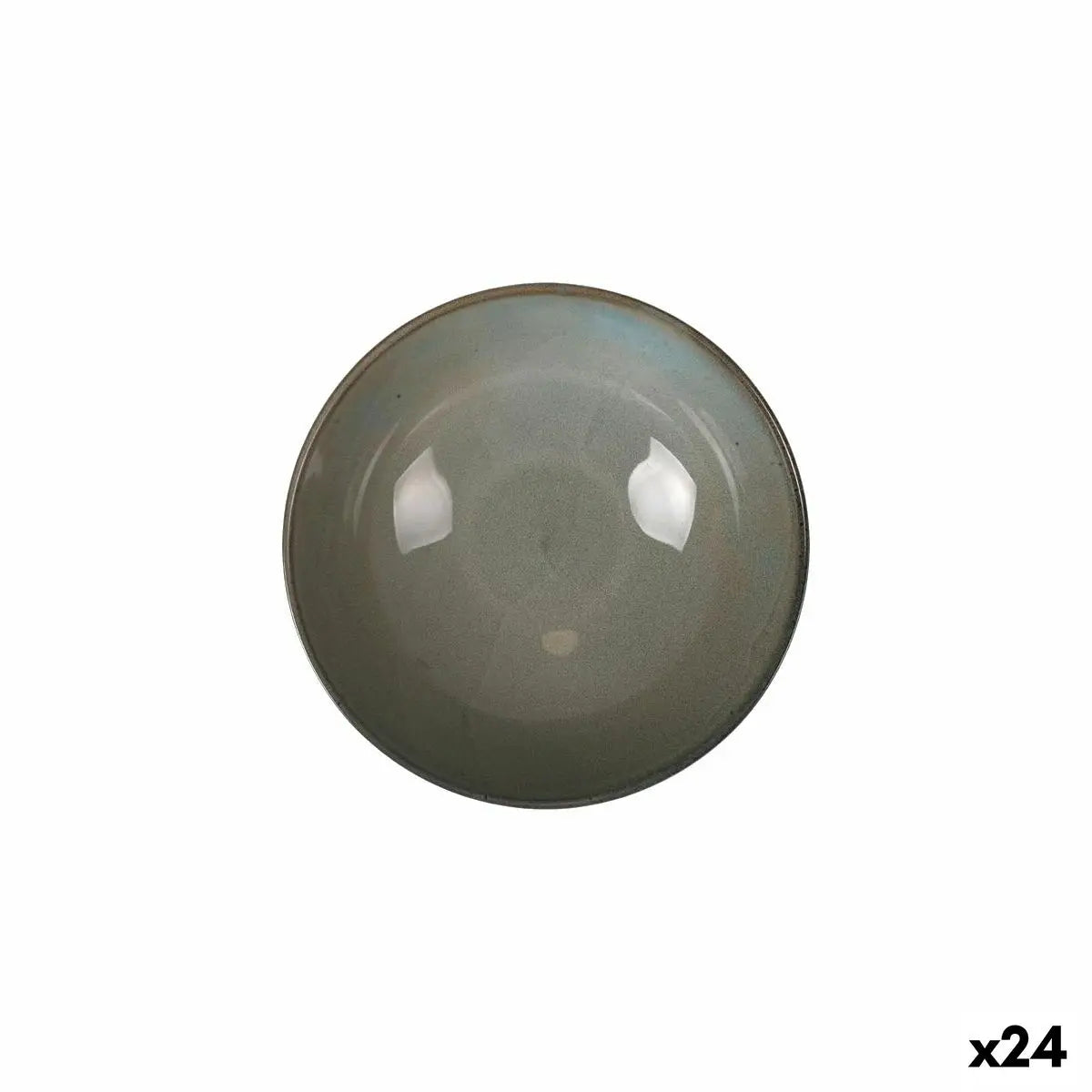 Assiette plate La Mediterránea Almudena Gris (24 Unités) Bigbuy
