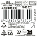 Assiette plate La Mediterránea Almudena Gris (24 Unités) Bigbuy
