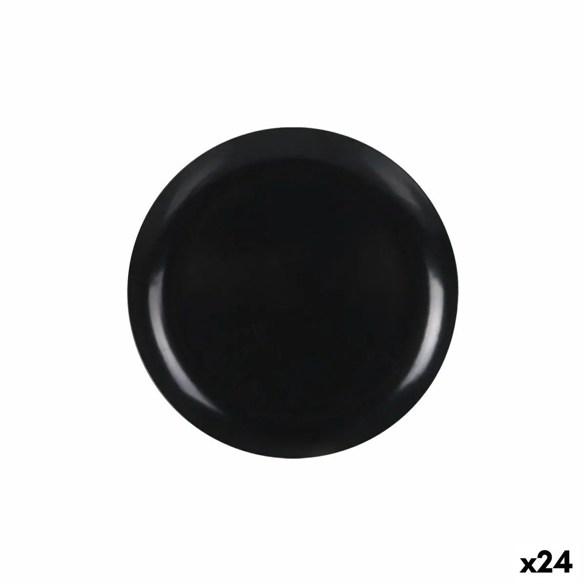 Assiette plate La Mediterránea Anthracite 25 x 25 x 1,5 cm (24 Unités) Mamm