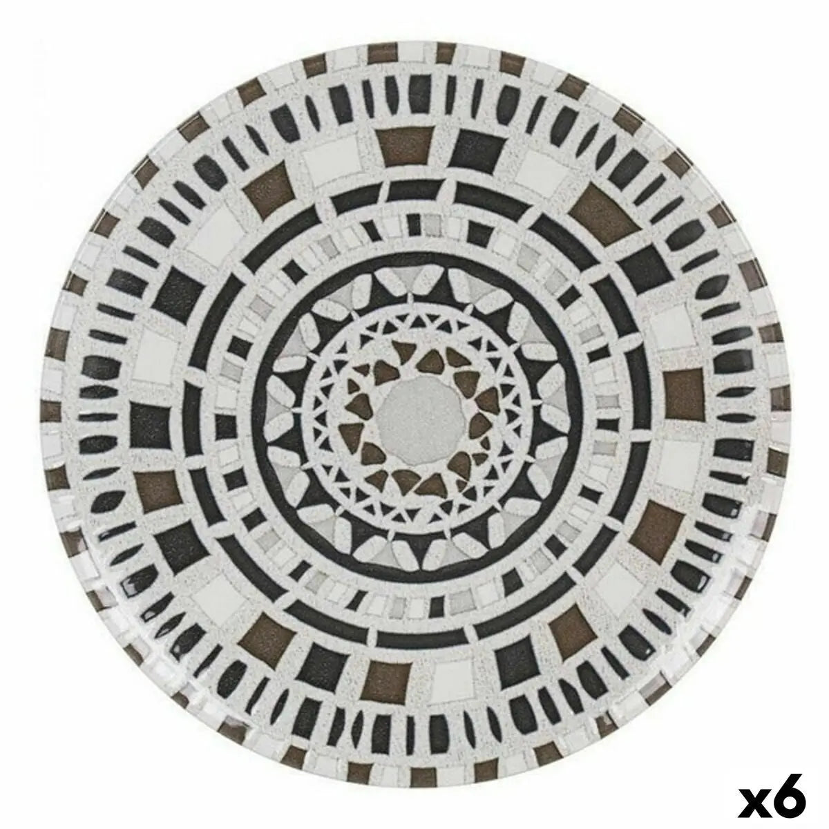 Assiette plate La Mediterránea Barroc Porcelaine (6 Unités) (Ø 26 cm) Mamm