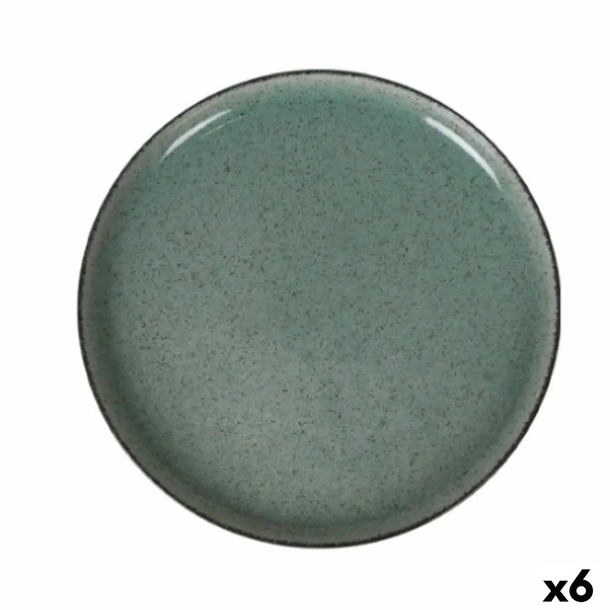 Assiette plate La Mediterránea Beloi Ronde (6 Unités) Bigbuy