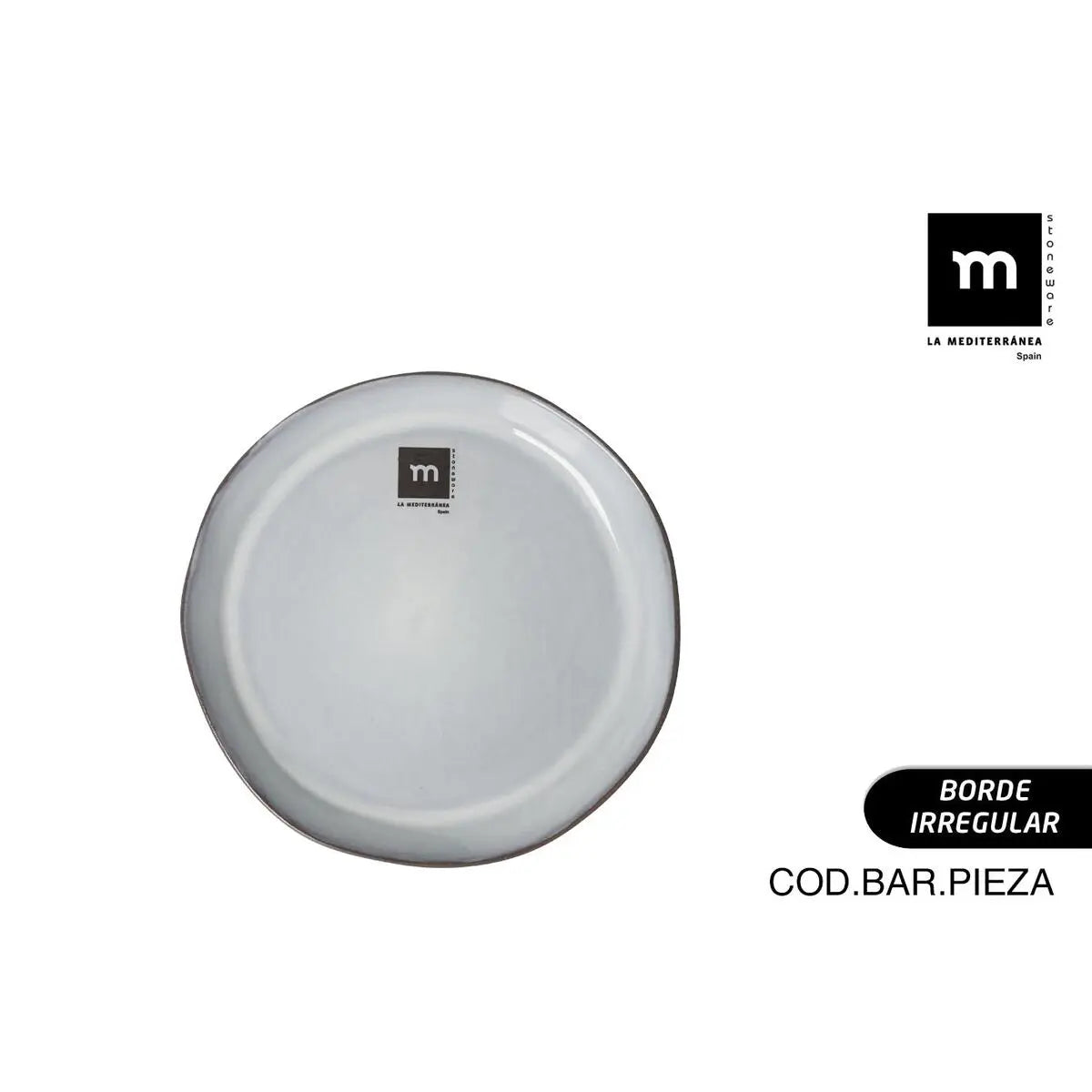 Assiette plate La Mediterránea Black clay - MAMM®