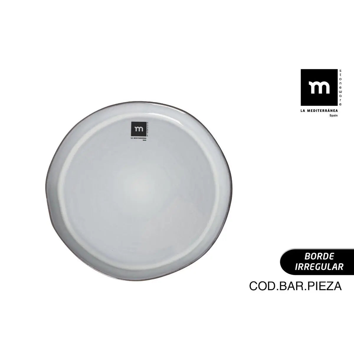 Assiette plate La Mediterránea Black clay - MAMM®