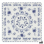 Assiette plate La Mediterránea Blur Porcelaine 24 x 24 x 2 cm (6 Unités) (24 x 24 x 2 cm) Bigbuy