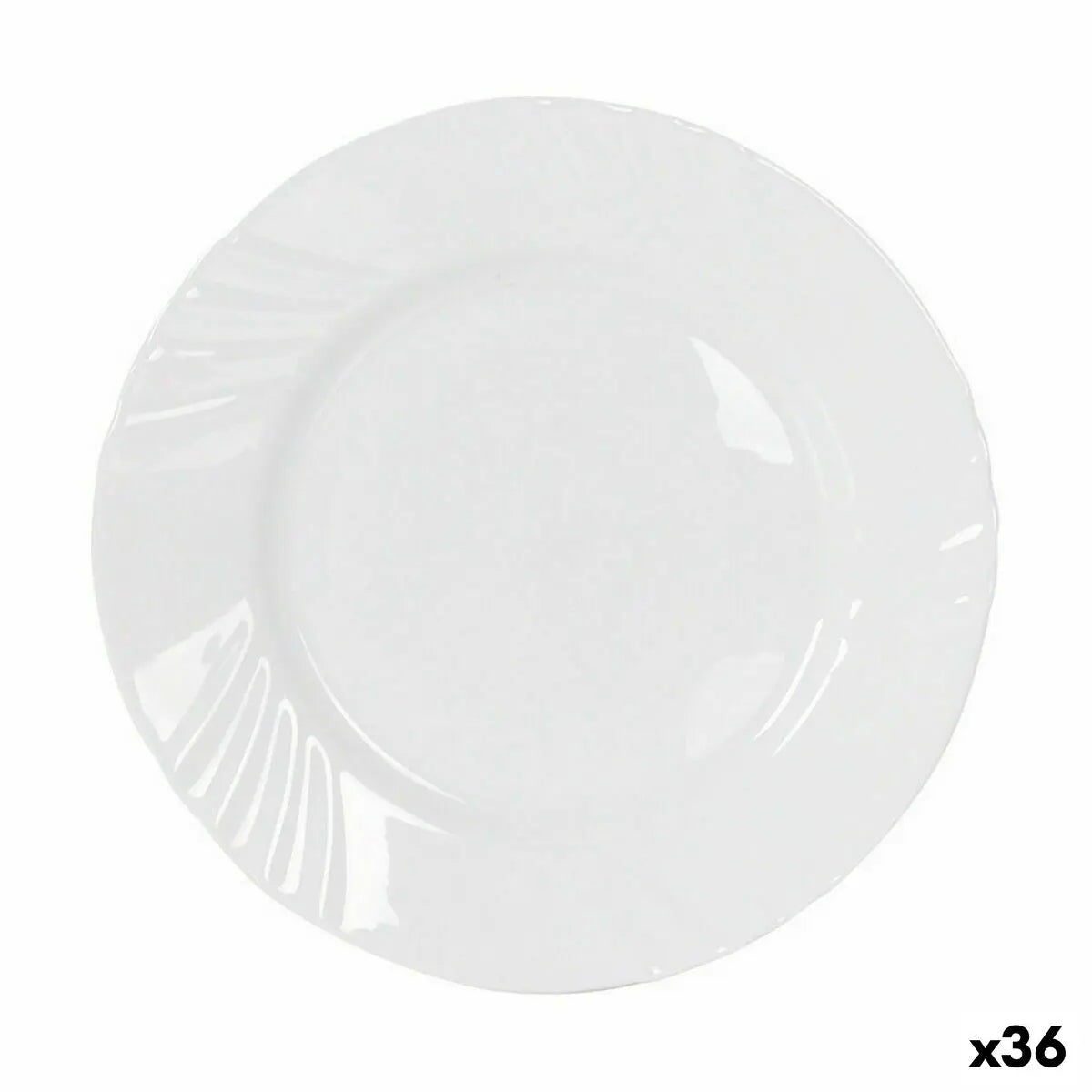 Assiette plate La Mediterránea Everett 22,8 x 22,8 x 2 cm (36 Unités) Bigbuy