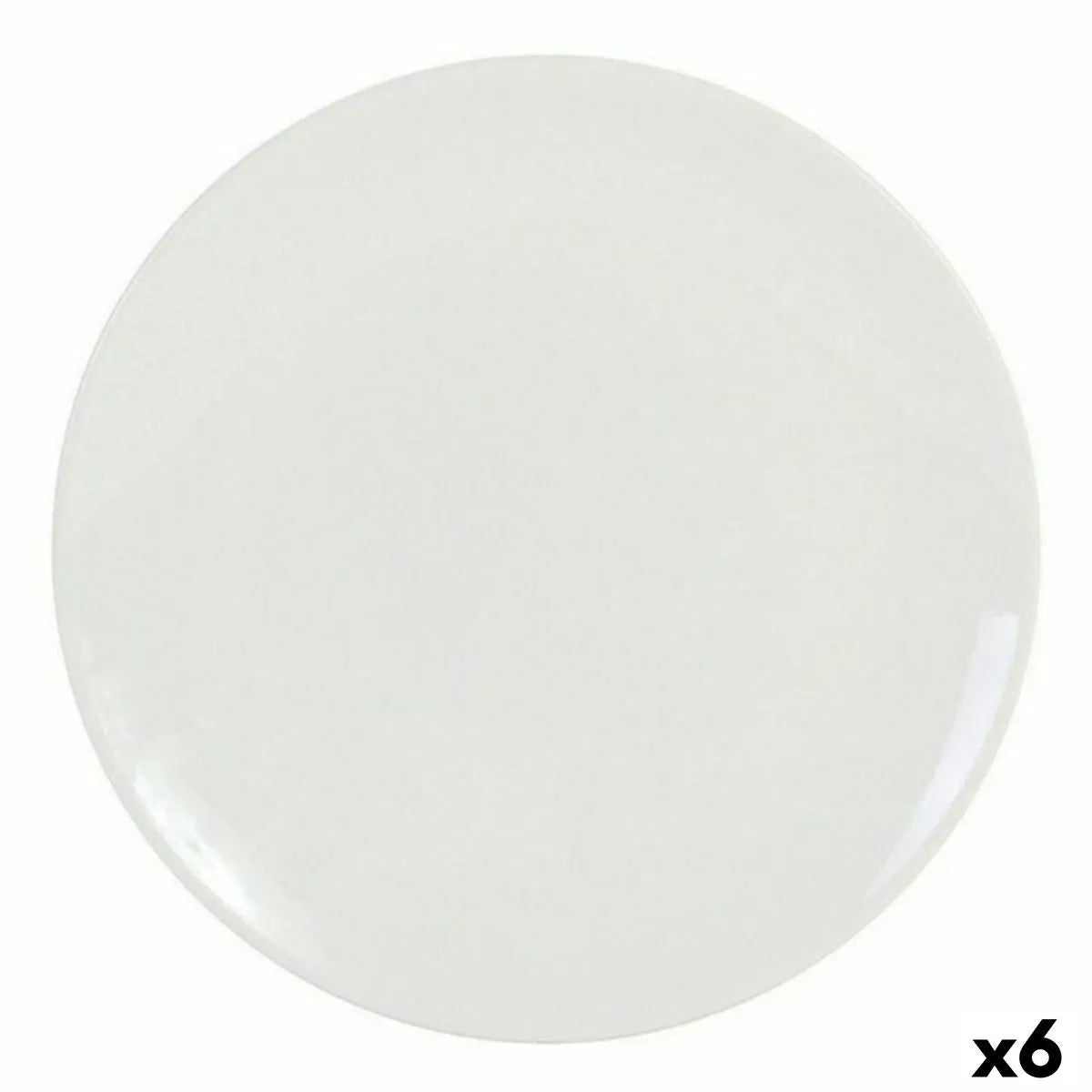 Assiette plate La Mediterránea GR39659 Grès Ivoire (6 Unités) (26 cm) Bigbuy