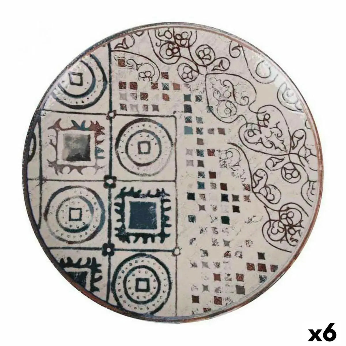 Assiette plate La Mediterránea Grecia Porcelaine (6 Unités) Mamm