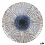 Assiette plate La Mediterránea Irys Porcelaine (6 Unités) (Ø 26 cm) Bigbuy