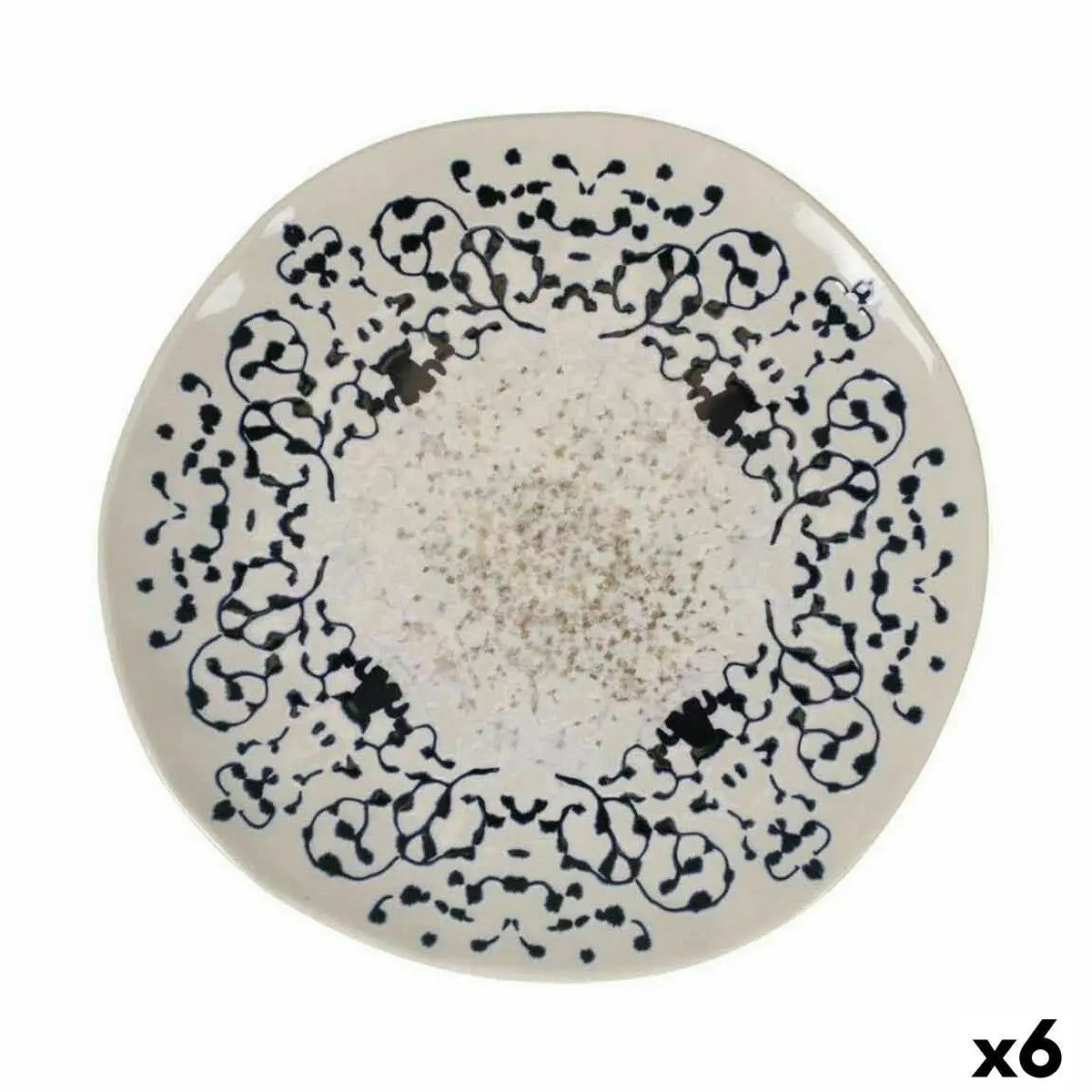 Assiette plate La Mediterránea Jerica Ø 26 x 2,5 cm (6 Unités) Mamm
