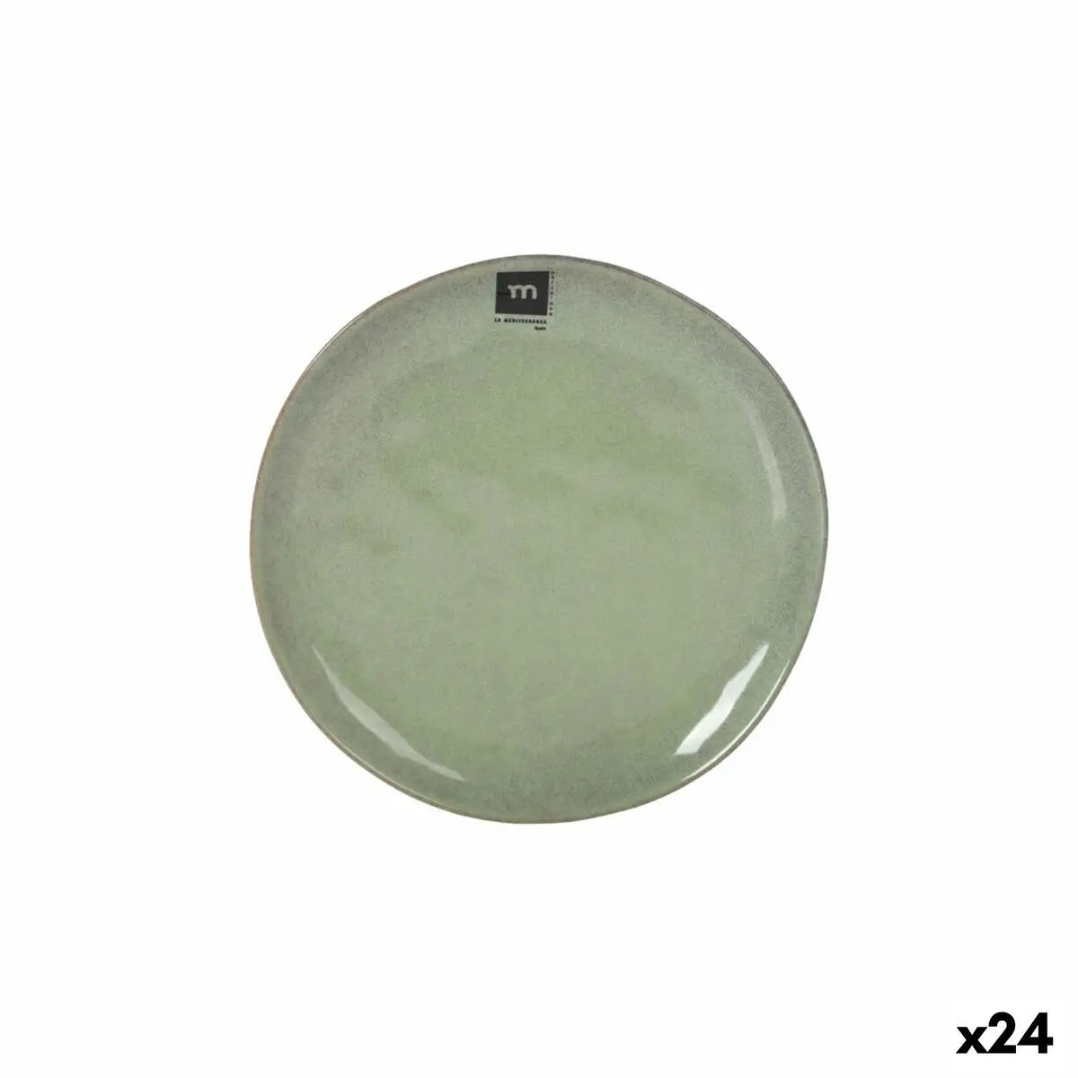 Assiette plate La Mediterránea Macarella green Ø 20,5 cm (24 Unités) - MAMM®