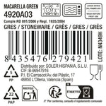 Assiette plate La Mediterránea Macarella green Ø 20,5 cm (24 Unités) - MAMM®