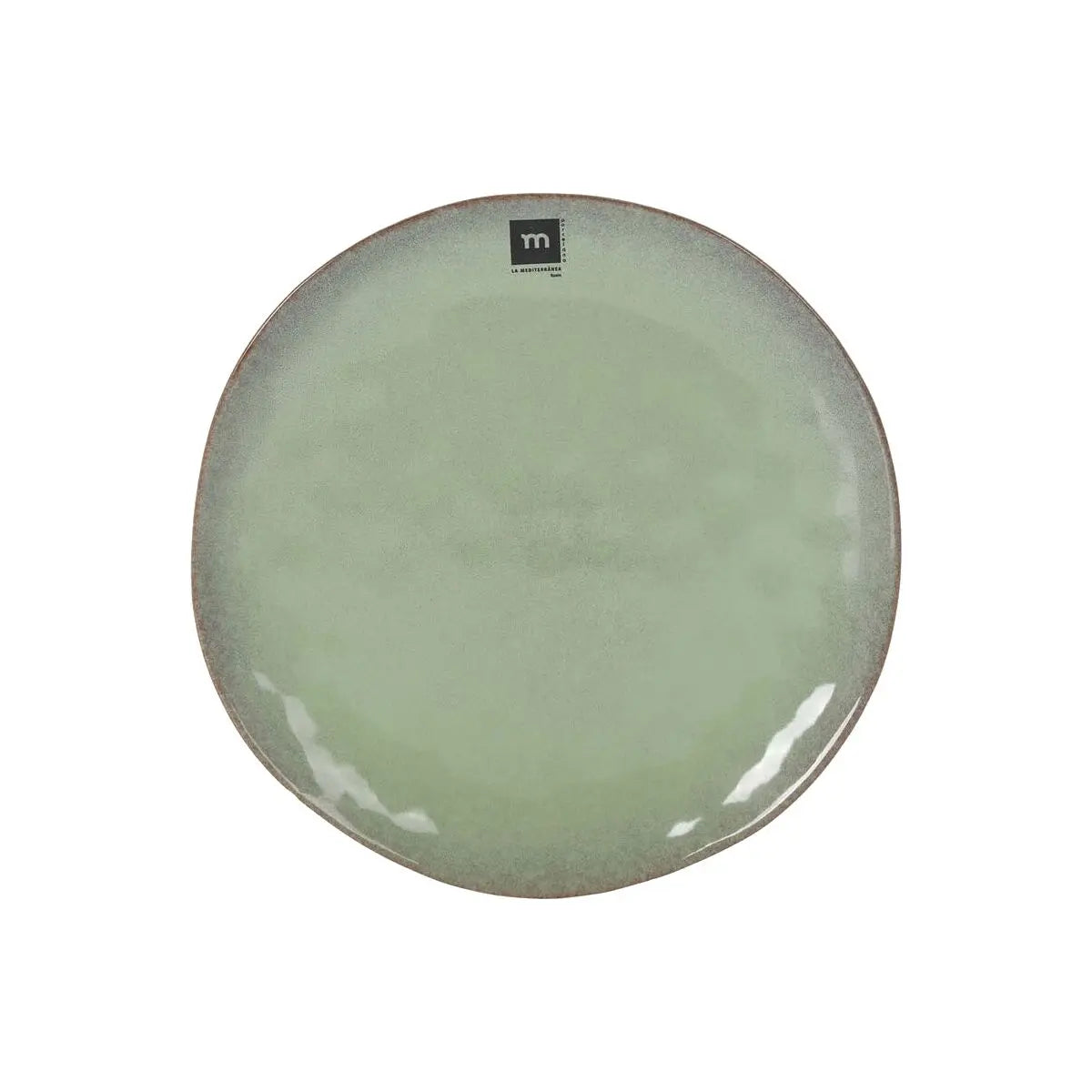 Assiette plate La Mediterránea Macarella green Ø 26,5 cm (12 Unités) Bigbuy