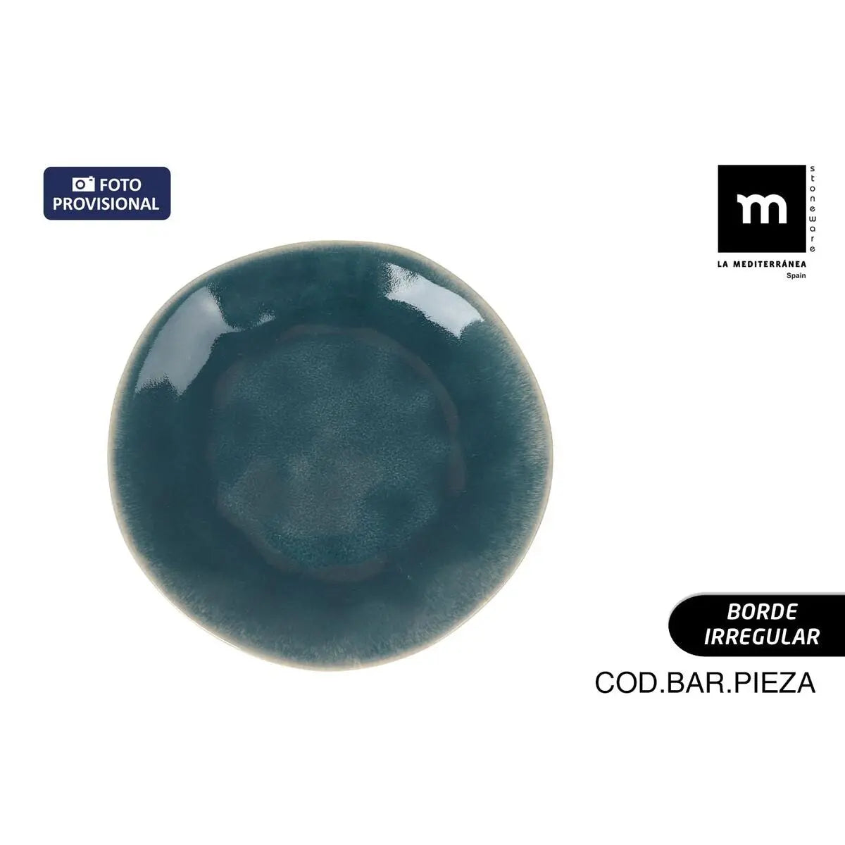 Assiette plate La Mediterránea Ocean blue (12 Unités) - MAMM®