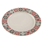 Assiette plate Versa Bordeaux Porcelaine - MAMM®