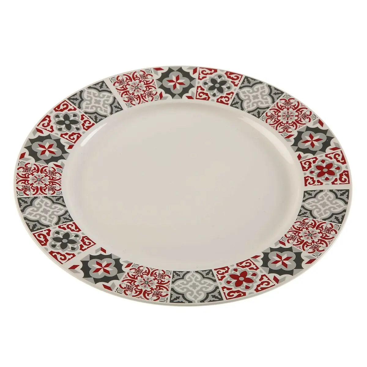 Assiette plate Versa Bordeaux Porcelaine - MAMM®