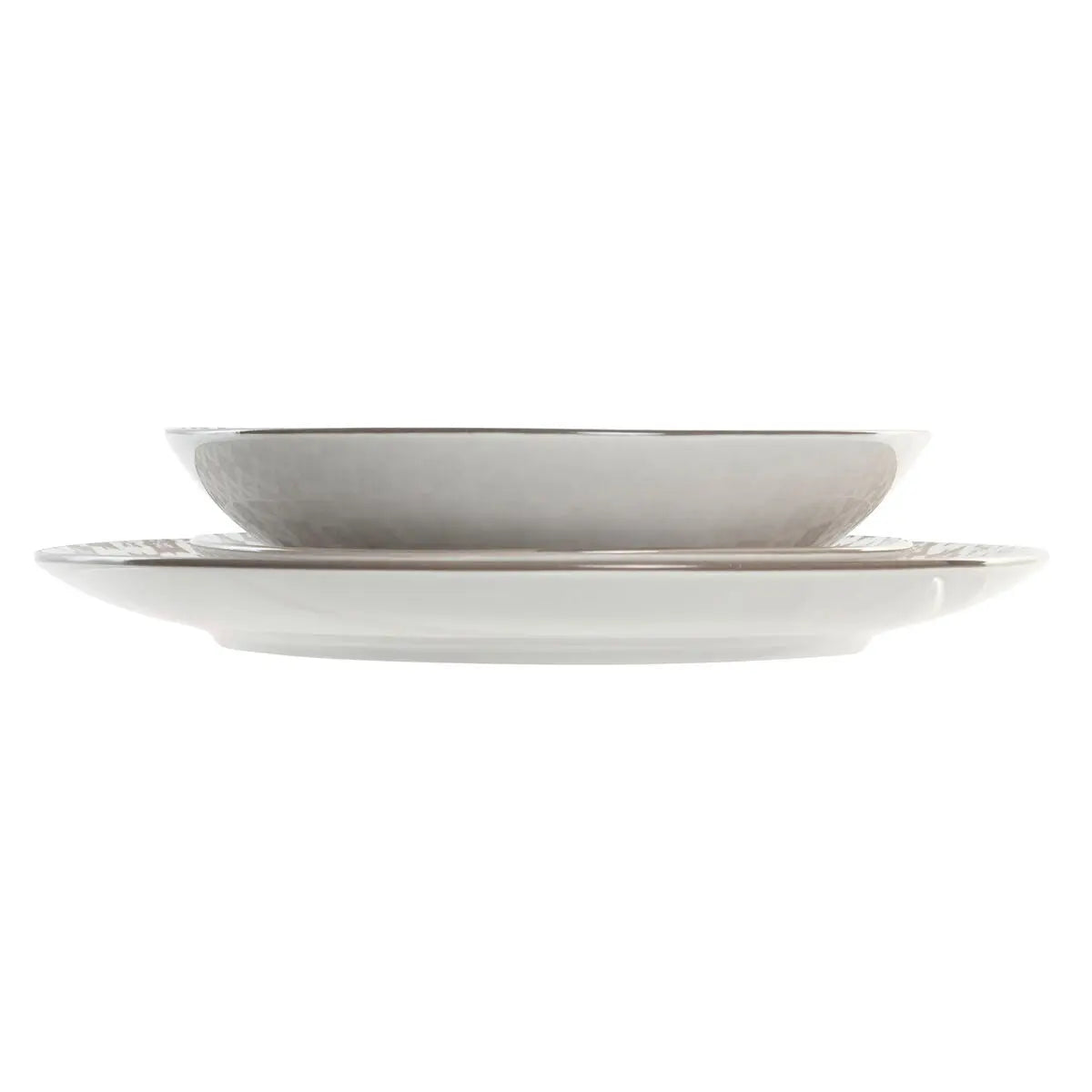 Assiettes Home ESPRIT Beige Porcelaine Moderne 18 Pièces - MAMM®