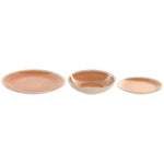 Assiettes Home ESPRIT Blanc Orange Grès 18 Pièces - MAMM®