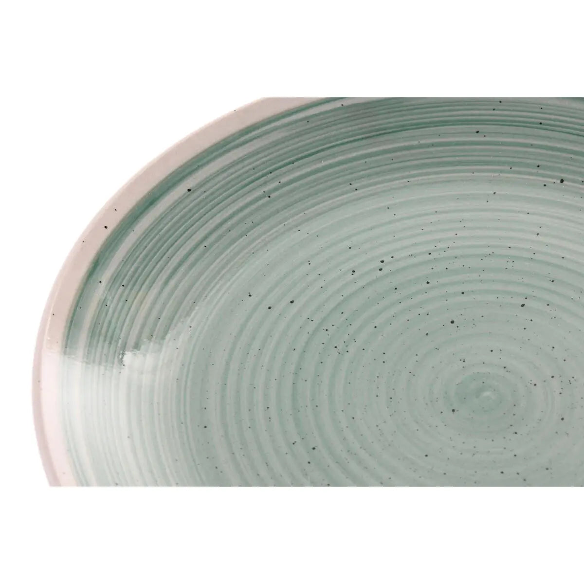 Assiettes Home ESPRIT Blanc Vert Grès 18 Pièces - MAMM®
