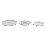 Assiettes Home ESPRIT Bleu Porcelaine Rayures méditerranéen 18 Pièces - MAMM®