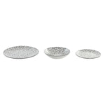 Assiettes Home ESPRIT Gris clair Porcelaine 18 Pièces - MAMM®