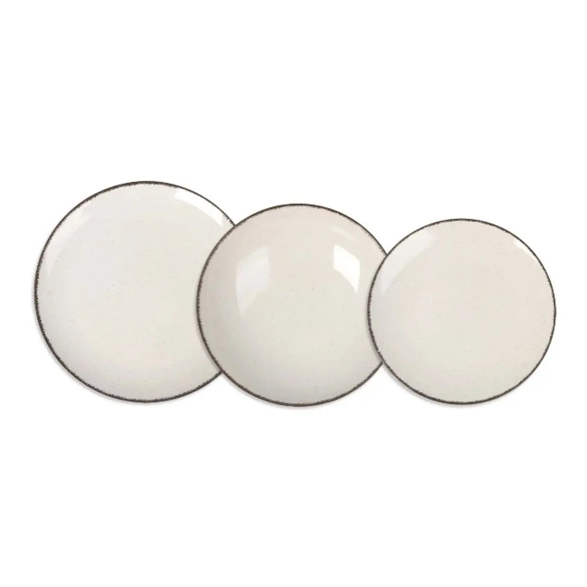 Assiettes La Mediterránea Anllo Blanc 12 Pièces (2 Unités) Bigbuy