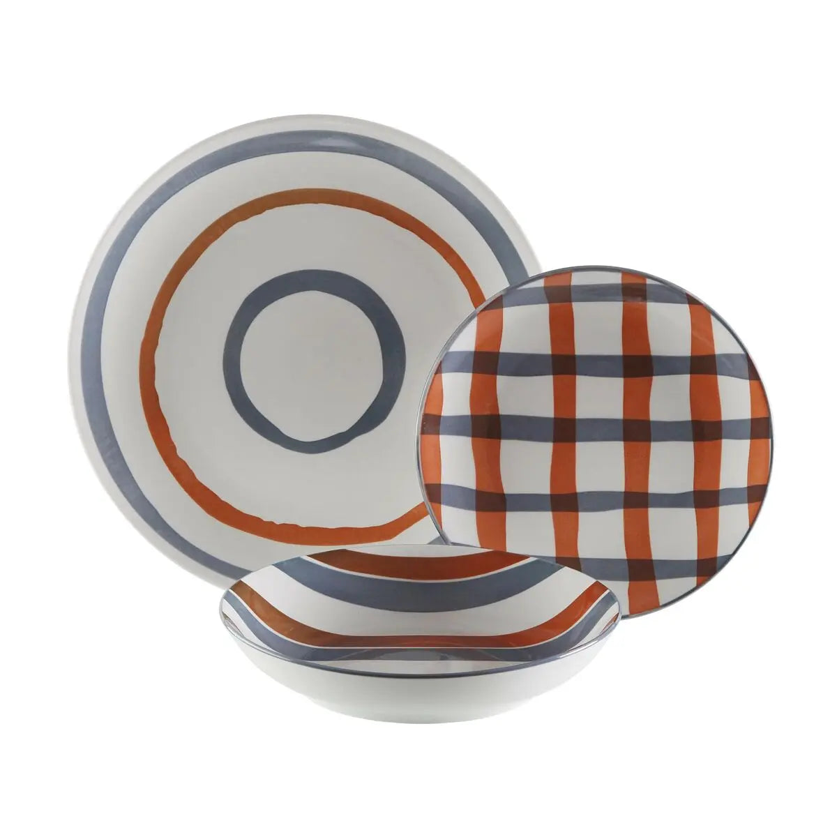 Assiettes Versa Anette Porcelaine 18 Pièces - MAMM®