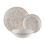 Assiettes Versa Beige Porcelaine 18 Pièces - MAMM®