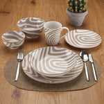 Assiettes Versa Denali Gris Porcelaine - MAMM®