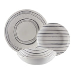 Assiettes Versa Gris Porcelaine - MAMM®