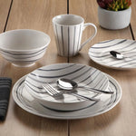 Assiettes Versa Gris Porcelaine - MAMM®